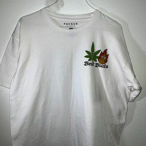 Men's Large White Pacsun Graphic T-Shirt